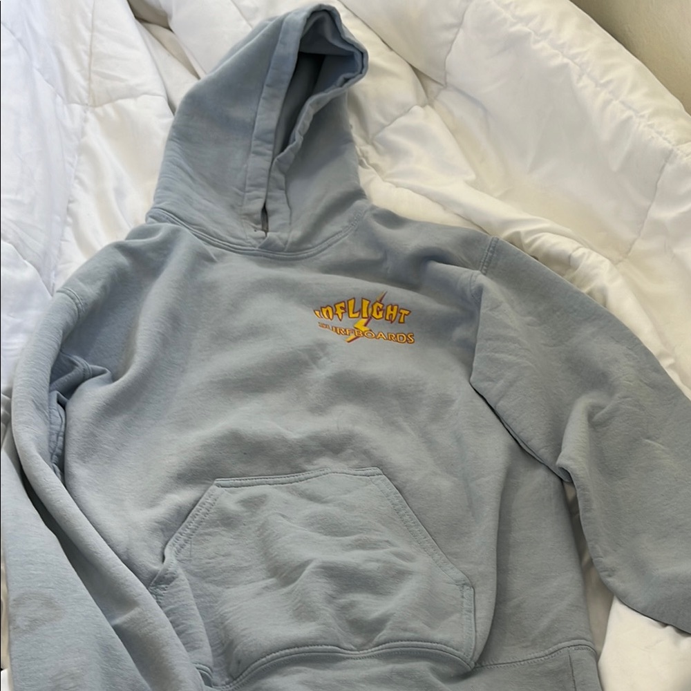 Top Flight Hooded Sweatshirt in Light Blue